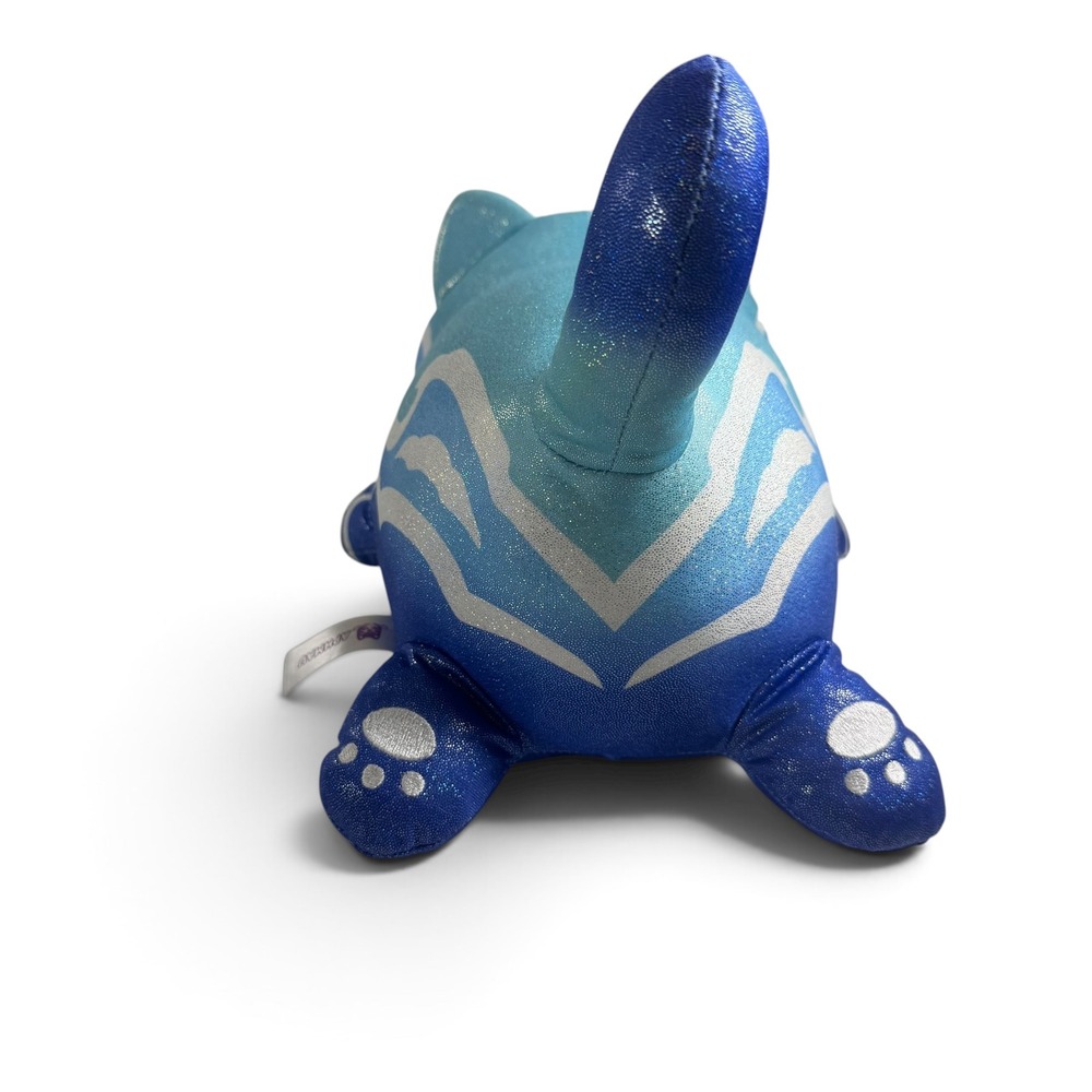 Aphmau MeeMeows Elemental Water Cat 11 Inch Jumbo Plush Blue Silver Shimmer - Picture 3 of 7
